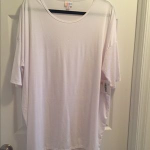 Lularoe solid white Irma XL BNWT